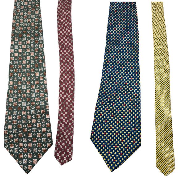 Tommy Hilfiger Other - Tommy Hilfiger 1 Pair Vintage Men’s Silk Ties USA Made Imported Fabric Multicolo